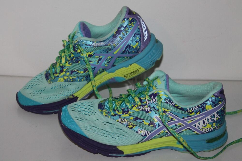 ASICS Gel Noosa SR TRI 10 Running Shoes, #T580N, Blues/PPL, Women's US Size 7